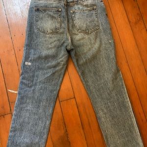 ksubi light wash jeans, high rise. Just not my style anymore!
